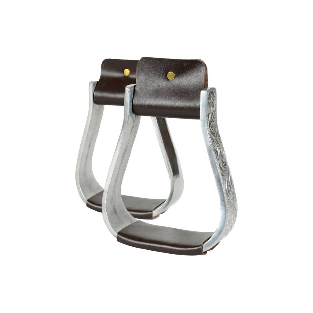 Jacks Stirrups with Engraved Design