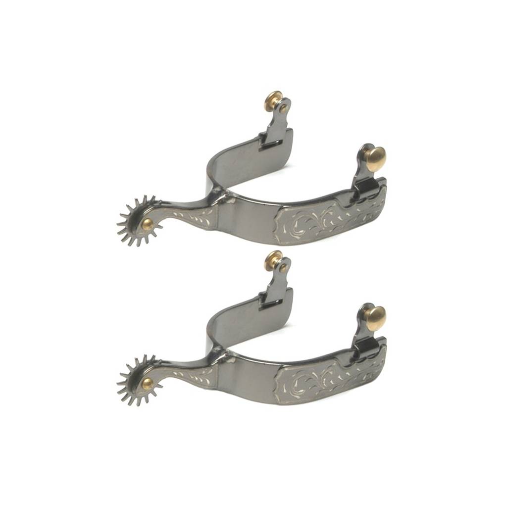 Jacks Rock Grinder Spurs with Engraved Trim