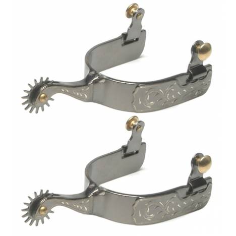 Jacks Rock Grinder Spurs with Engraved Trim