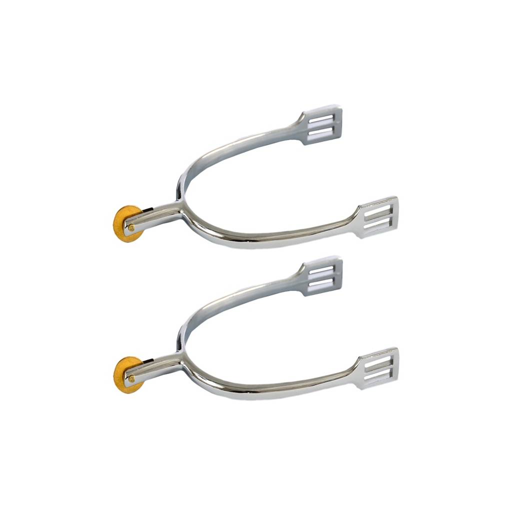 Jacks Dressage Spurs with Brass Disc Rowel - Sold in Pairs