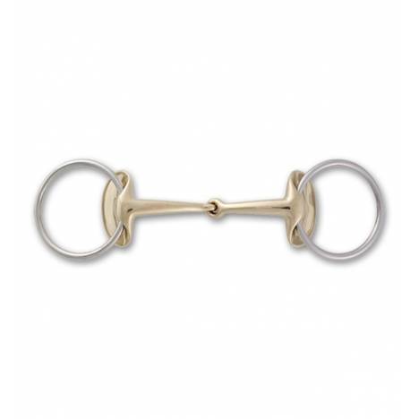 Stubben Steeltec Golden Wings Single Joint Snaffle
