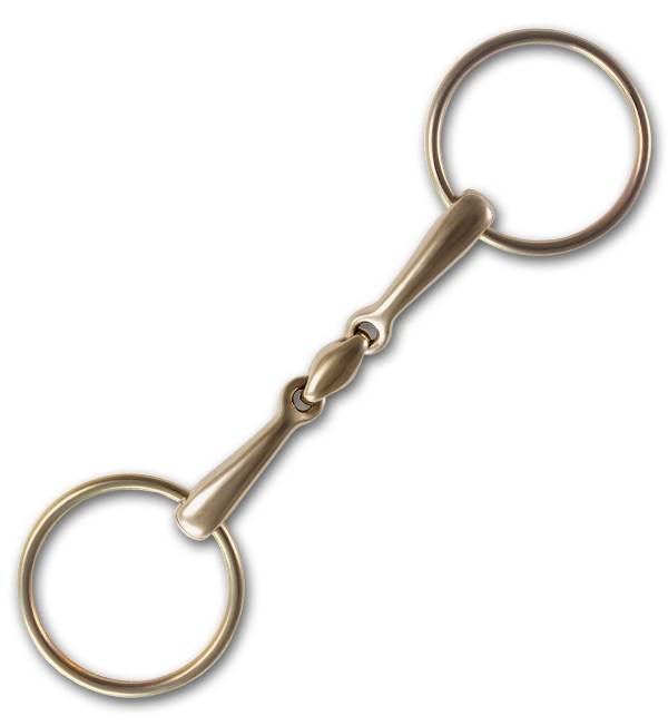 Stubben Steeltec Golden Ring Loose Ring Snaffle Bit