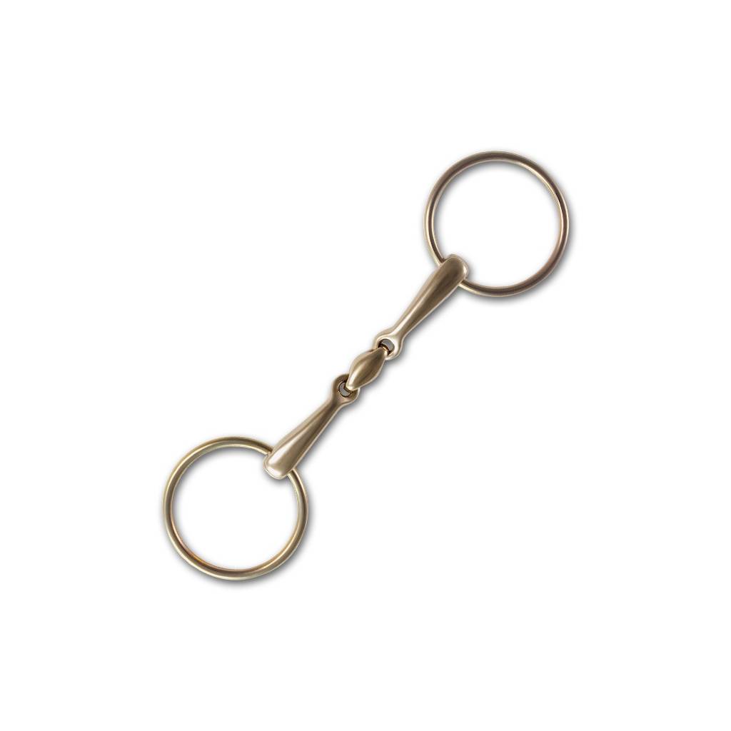 Stubben Steeltec Golden Ring Loose Ring Snaffle Bit