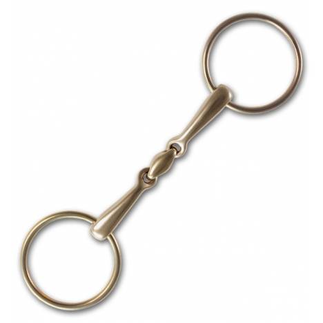 Stubben Steeltec Golden Ring Loose Ring Snaffle Bit