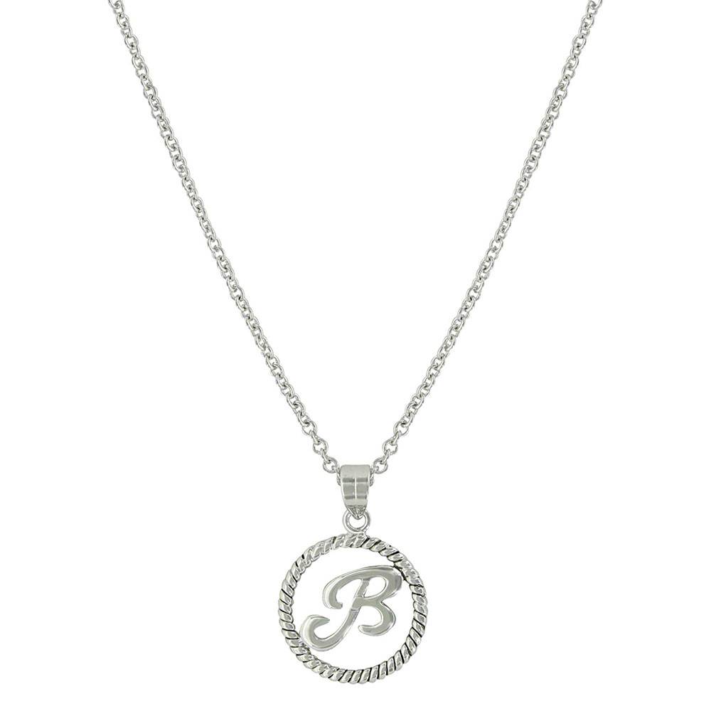 4-222076 Montana Silversmiths Monogram Initial Necklace sku 4-222076