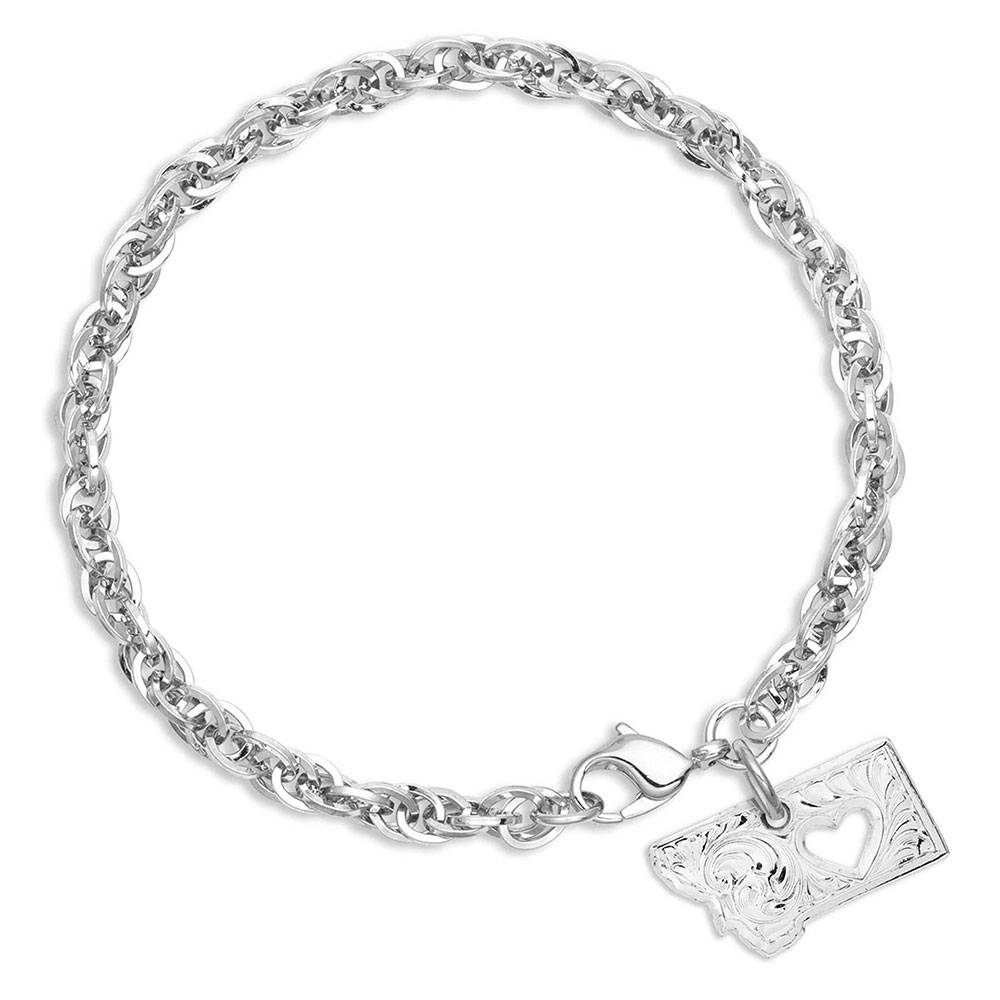 Montana Silversmiths I Heart New Mexico State Charm Bracelet