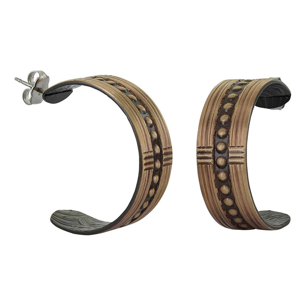 4-222124 Montana Silversmiths Center of Attention Hoop Earr sku 4-222124