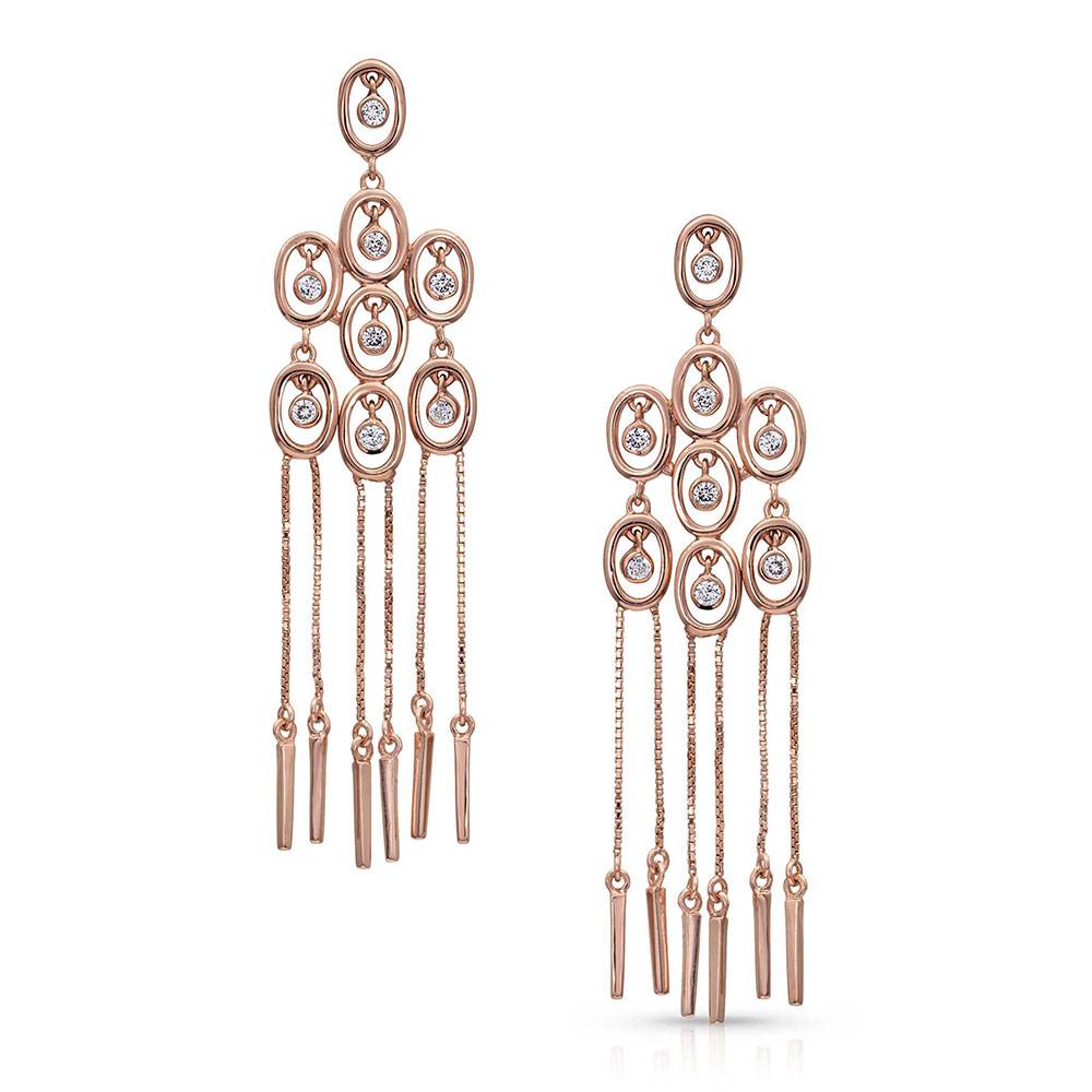 Montana Silversmiths Rose Gold Pendulum Earrings