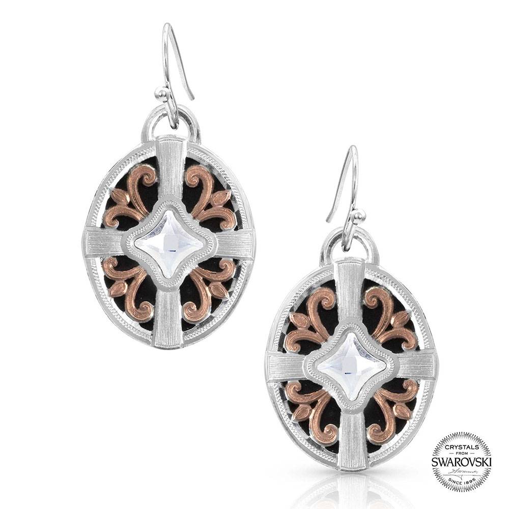 Montana Silversmiths Enduring Beauty Rose Gold Earrings