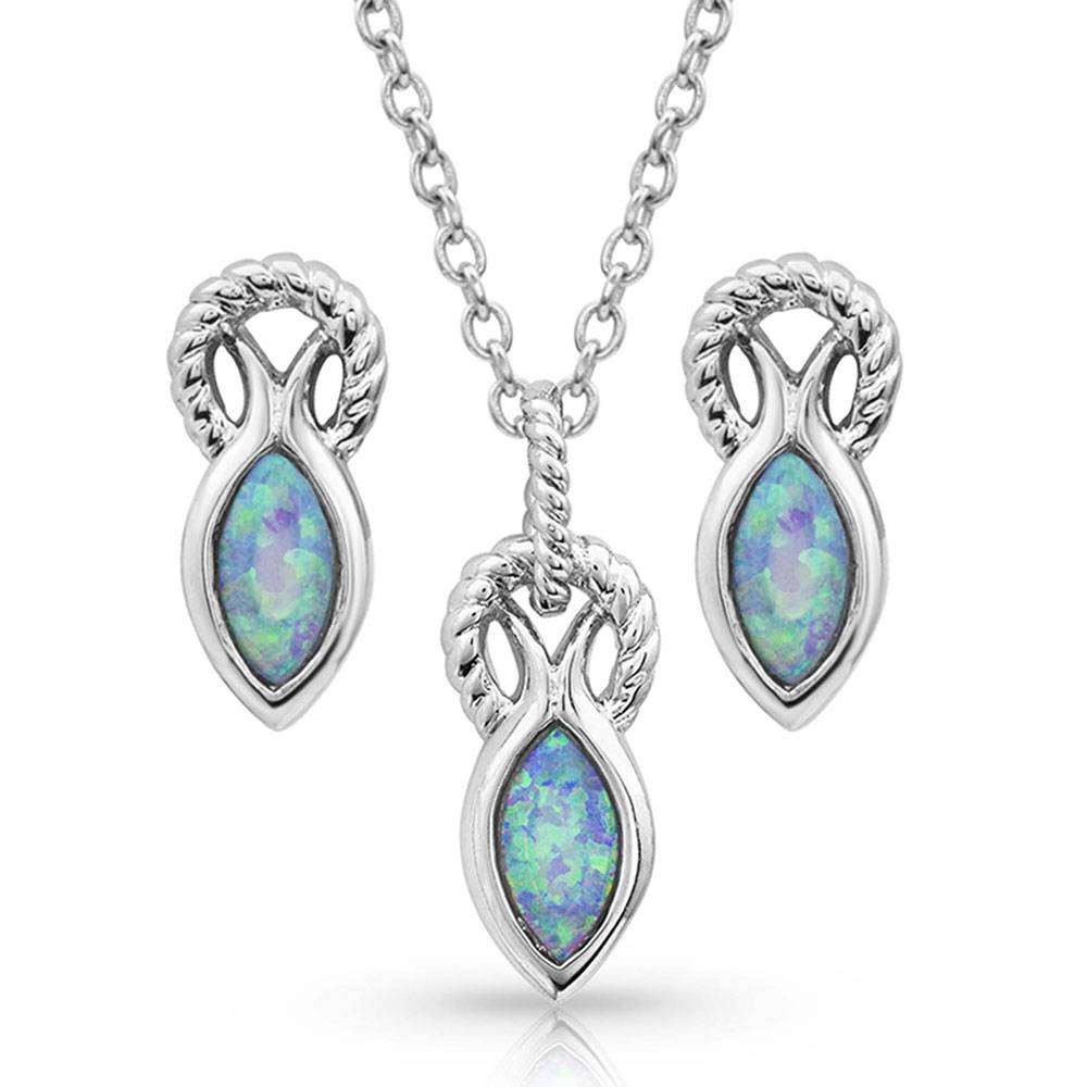 Montana Silversmiths Rooted in Water Jewelry Set