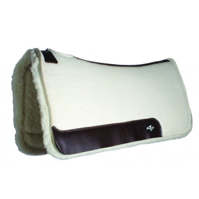 Professionals Choice Steam Pressed Comfort-Fit Wool Saddle Pad - 28 x 30