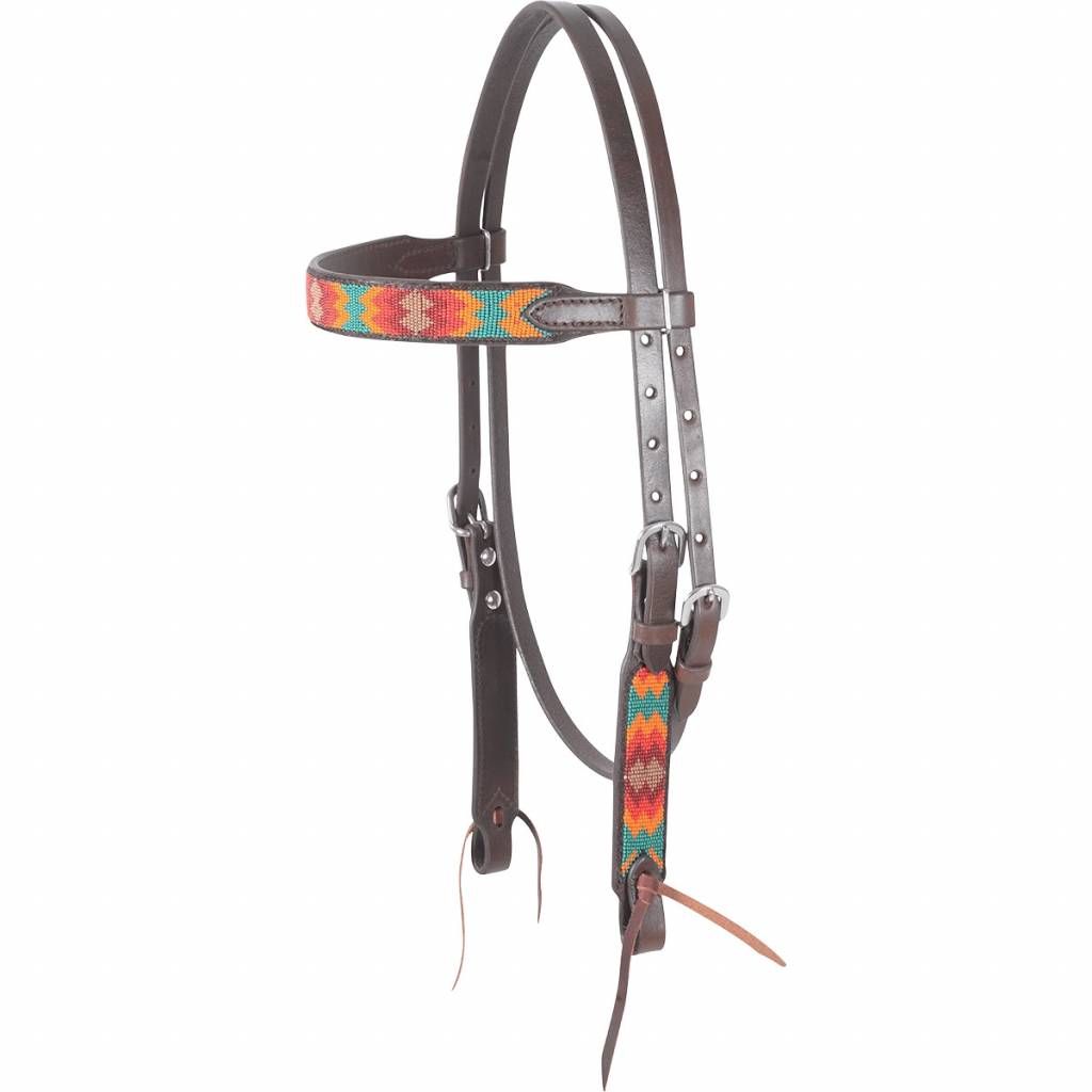 Cashel Beaded Browband Headstall - Santa Fe