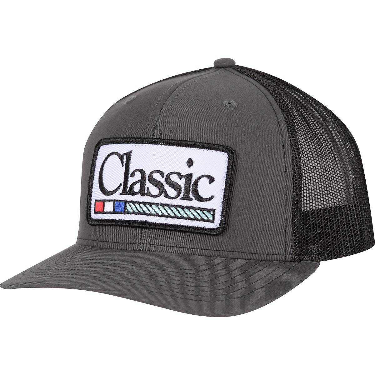 Classic Rope Mens Snapback Mesh Cap with Patch Logo II