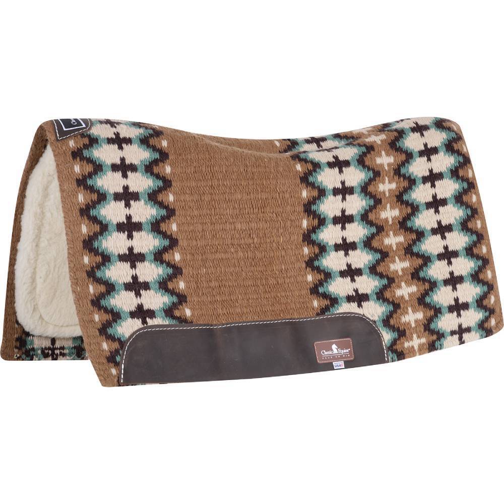 Classic Equine Sensorflex Wool Top Contoured Saddle Pad