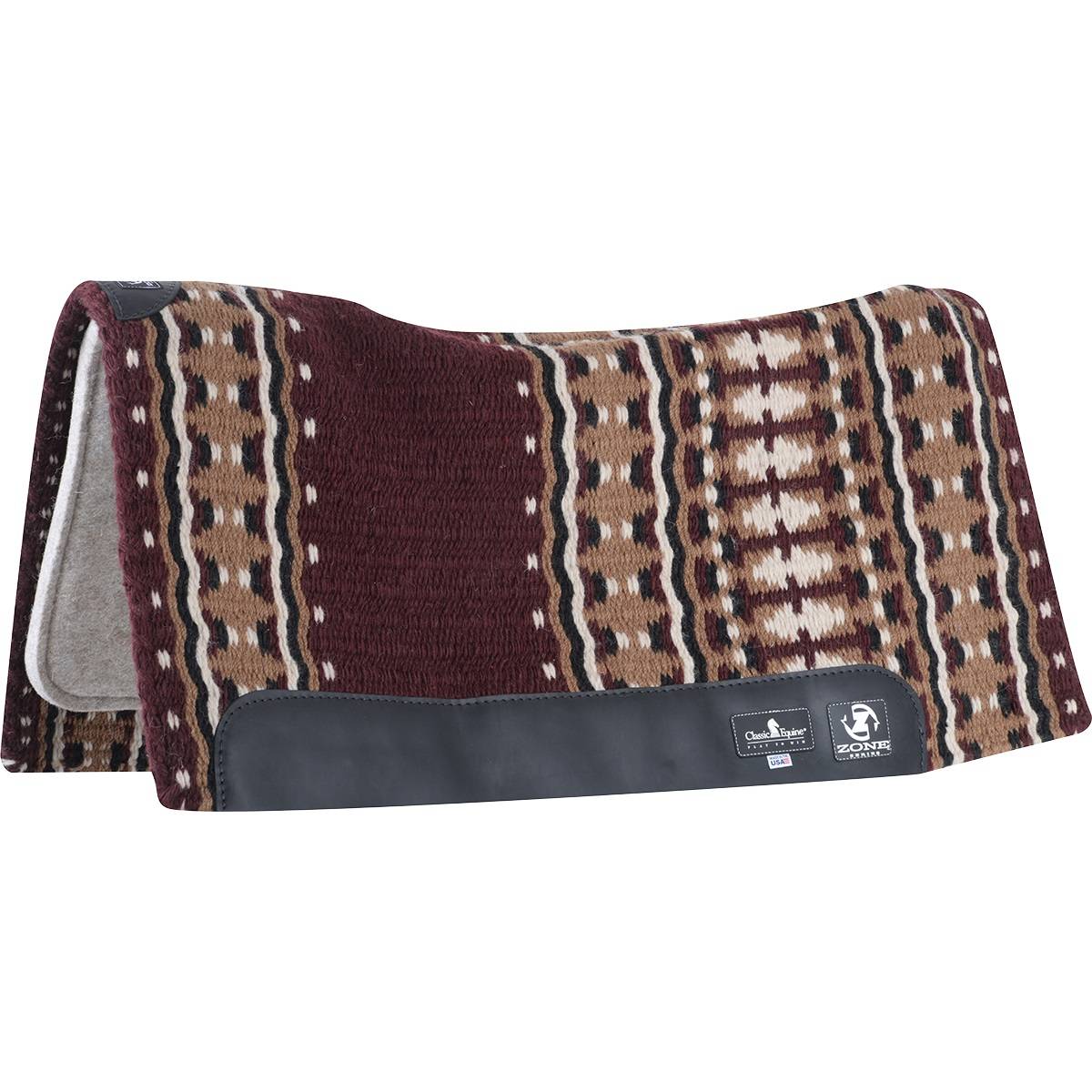 Classic Equine Zone Series Blanket Top Saddle Pad - 1 Thick