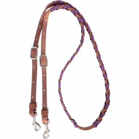 Martin Saddlery Barrel Rein with Latigo Lacing