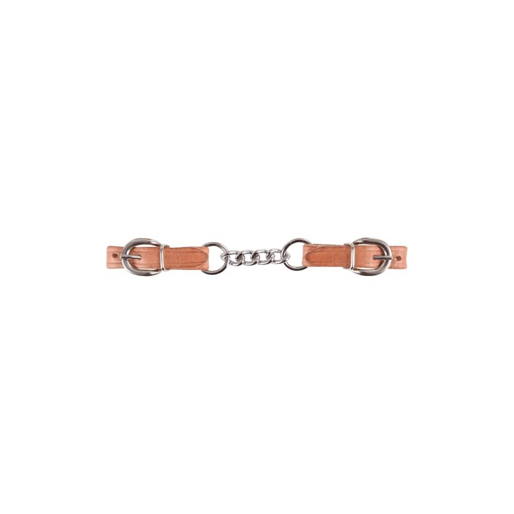 Classic Equine Curb Strap with Stainless Steel Links