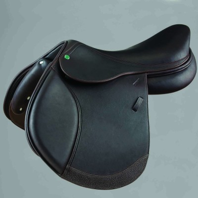 Crosby Hunter Jumper Covered Close Contact Jump Saddle Covered Dark Brown 16.5