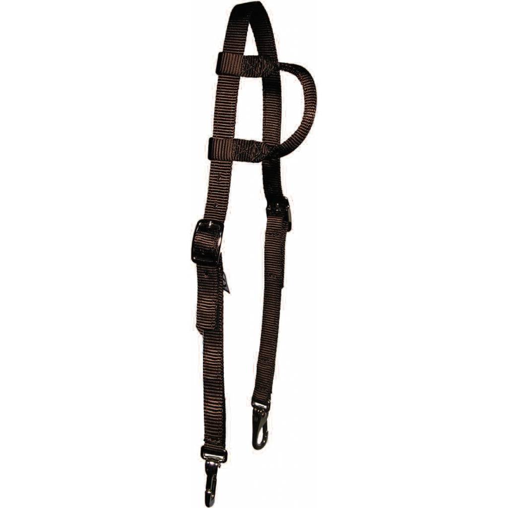 Triple E Nylon Slip Ear Headstall With Snap Ends