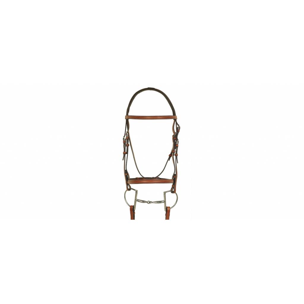 Aramas Plain Raised Padded Bridle with Raised Rubber Grip Reins