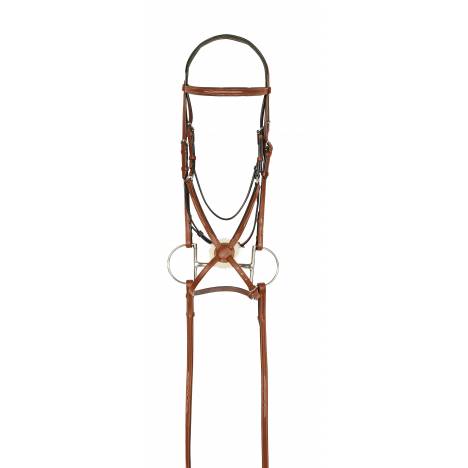 Aramas Fancy Raised Padded Figure-8 Bridle with Rubber Grip Reins