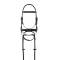 Aramas Double Raised Padded Dressage Bridle with Leather Reins