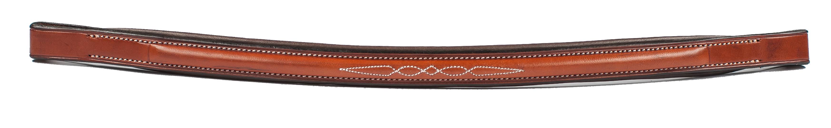 Aramas Fancy Raised Padded 5/8 Inch Wide Browband