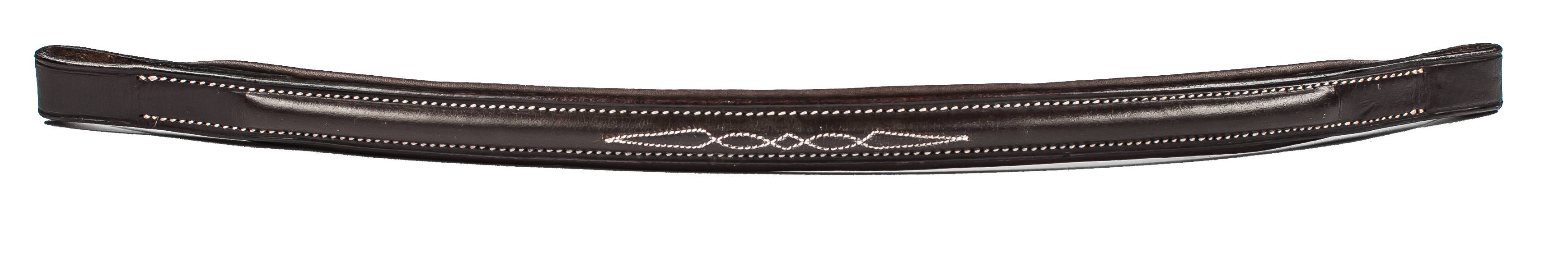 Aramas Fancy Raised Padded 5/8 Inch Wide Browband