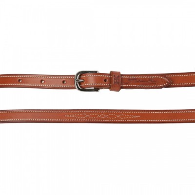 Harmohn Kraft Fancy Stitched Flat Belt - 5/8 Inch Wide