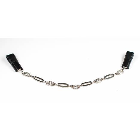 HK Americana Crystal Chain Browband 3/4 Inch Wide Nickel