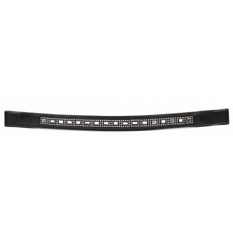 HK Americana Crystal Rectangles Outline Browband- 1 Inch Wide