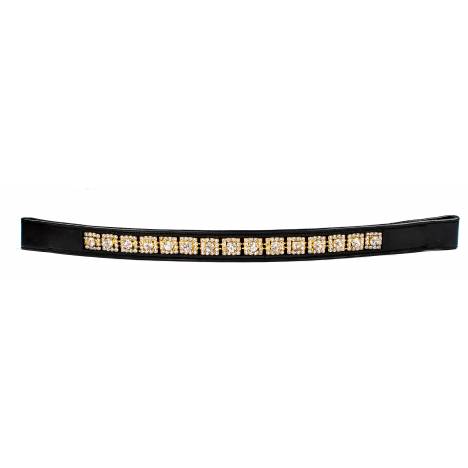 HK Americana Crystal Round Outline Browband- 1 Inch Wide