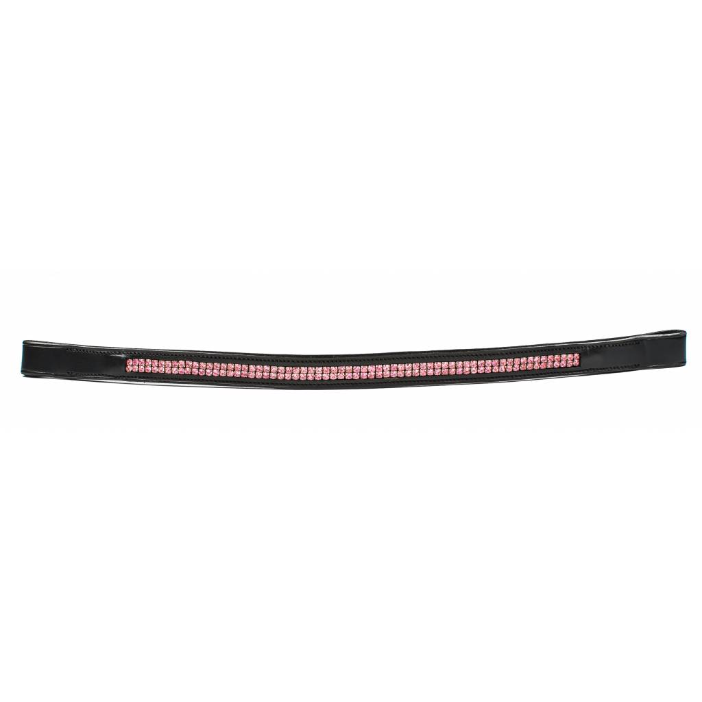 HK Americana Double Row Pink Crystal Browband