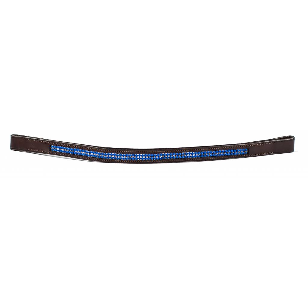 HK Americana Double Row Royal Blue Crystal Browband