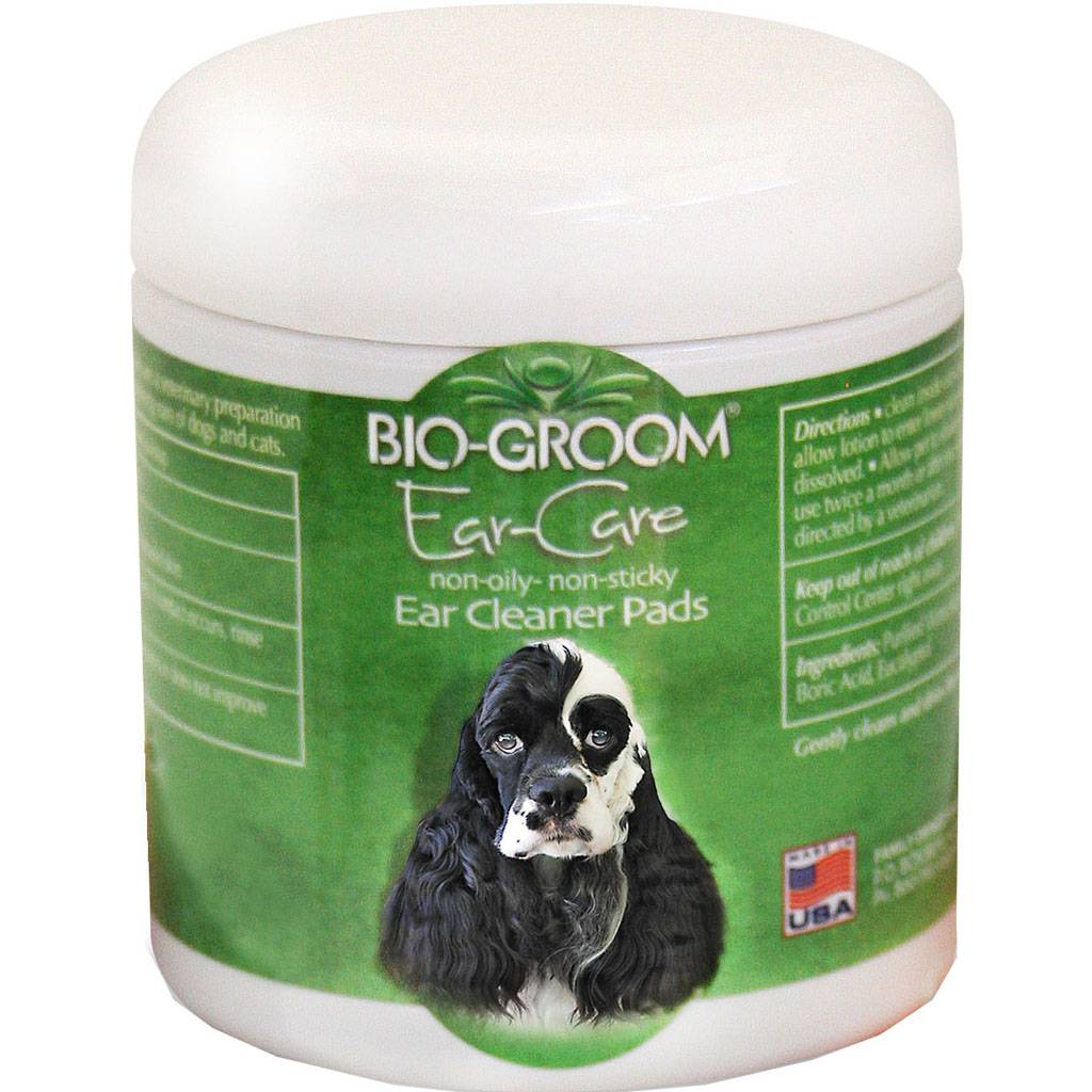 Bio-Groom Non-Oily Non-Sticky Med Ear Cleaner Pads