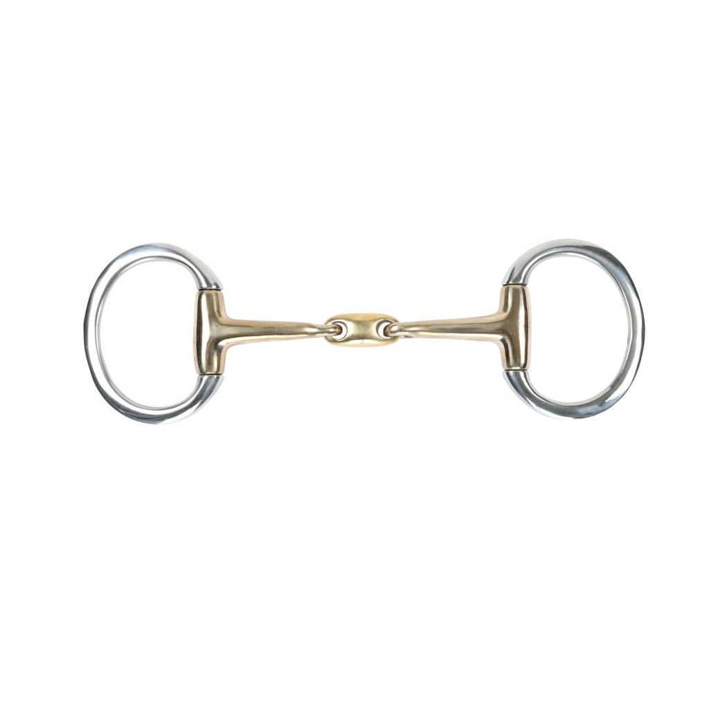 Shires Brass Alloy Flat Ring Lozenge Eggbutt Bit