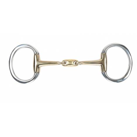 Shires Brass Alloy Flat Ring Lozenge Eggbutt Bit