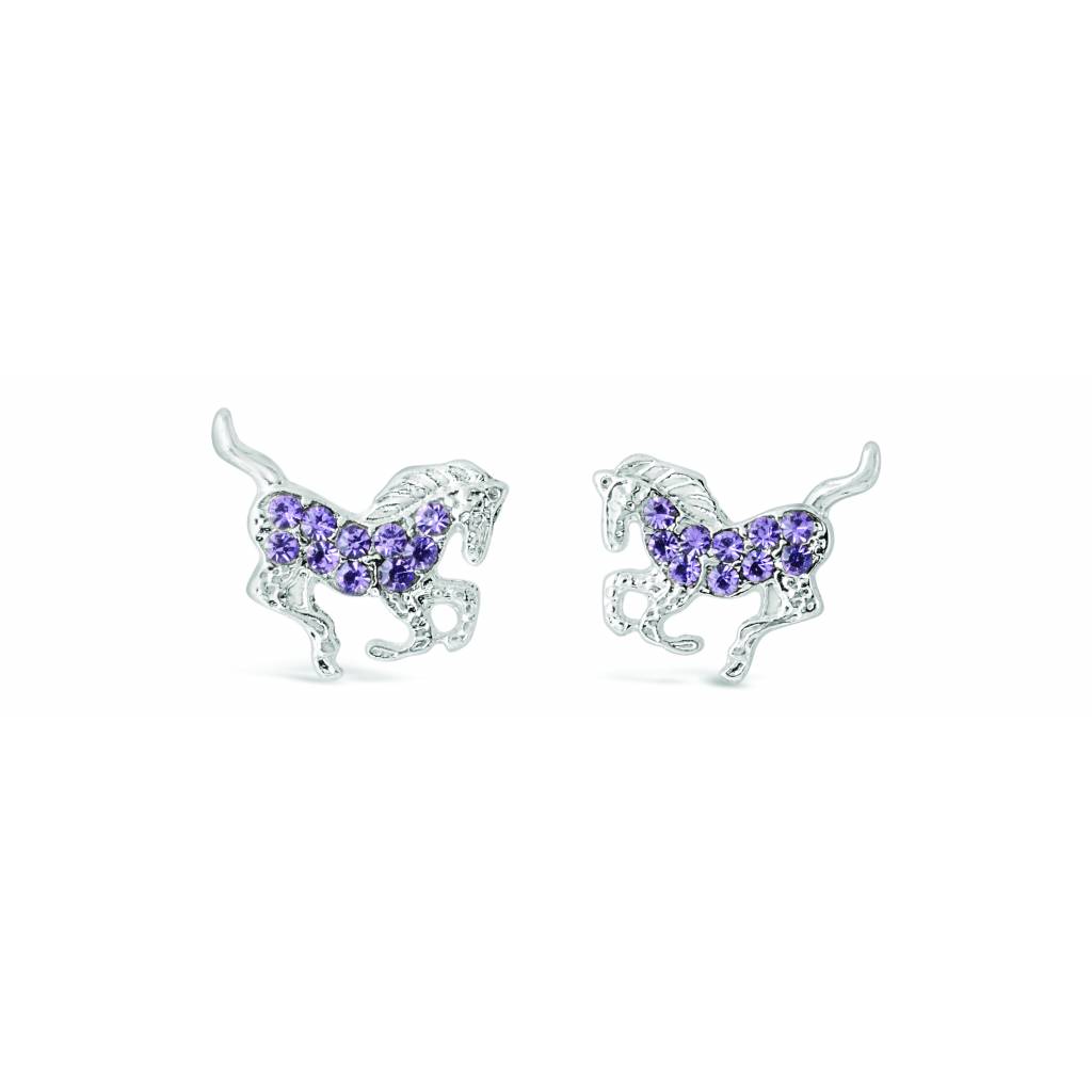 Kelley Kids Galloping Horse Earrings