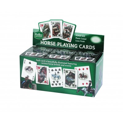 Kelley and Company Countertop Display of 12 Horse Playing Cards