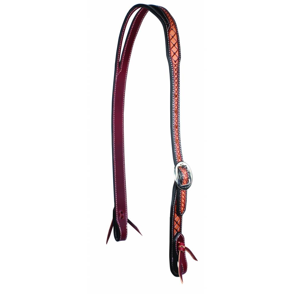 Professionals Choice Crosshatch Split Ear Headstall