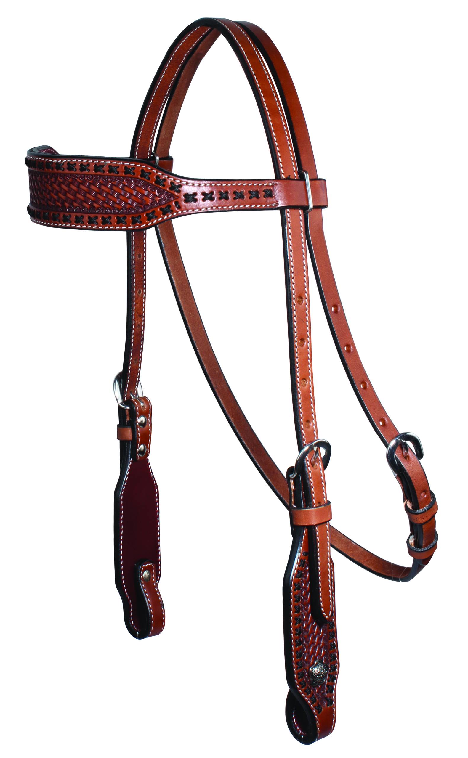 Professionals Choice Cross Stitch Browband Headstall