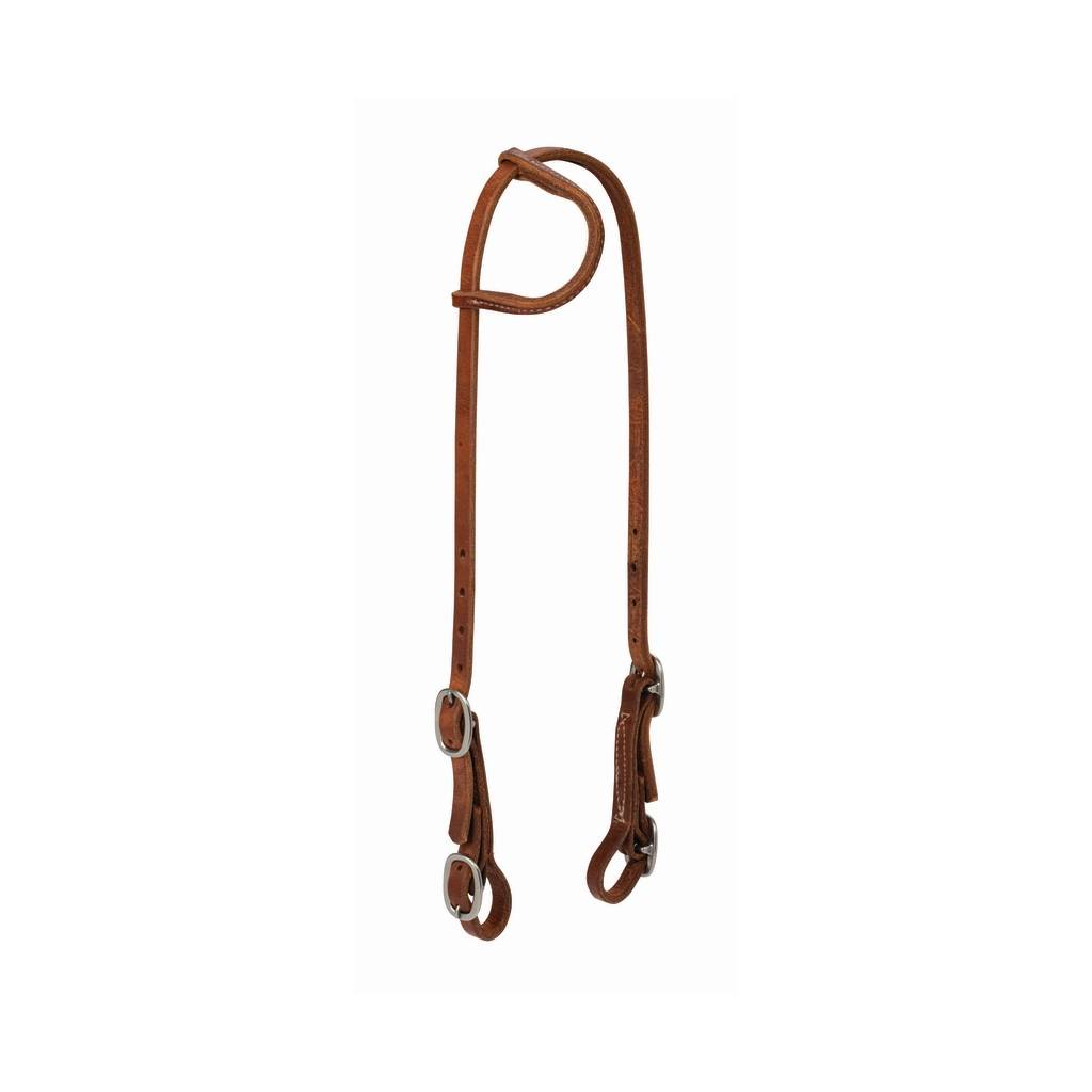 Weaver ProTack Sliding Ear Headstallwith Buckle Bit Ends