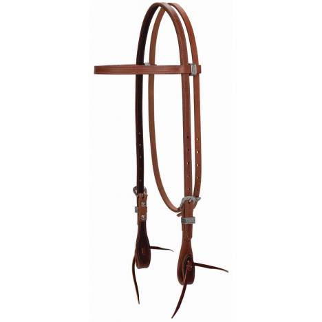 Weaver Synergy Latigo LinedPerformance Headstall withFloral Designer Hardware