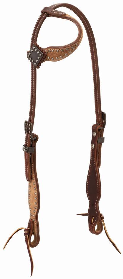 4-249575 Weaver Rough Out Oiled Sliding EarHeadstall sku 4-249575