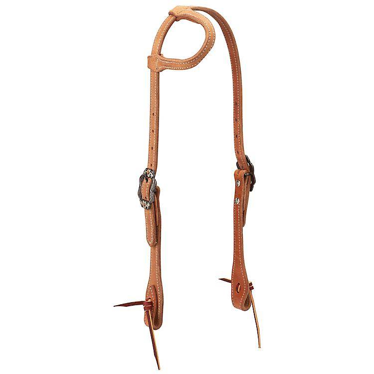 4-249578 Weaver Rough Out Russet Sliding EarHeadstall sku 4-249578