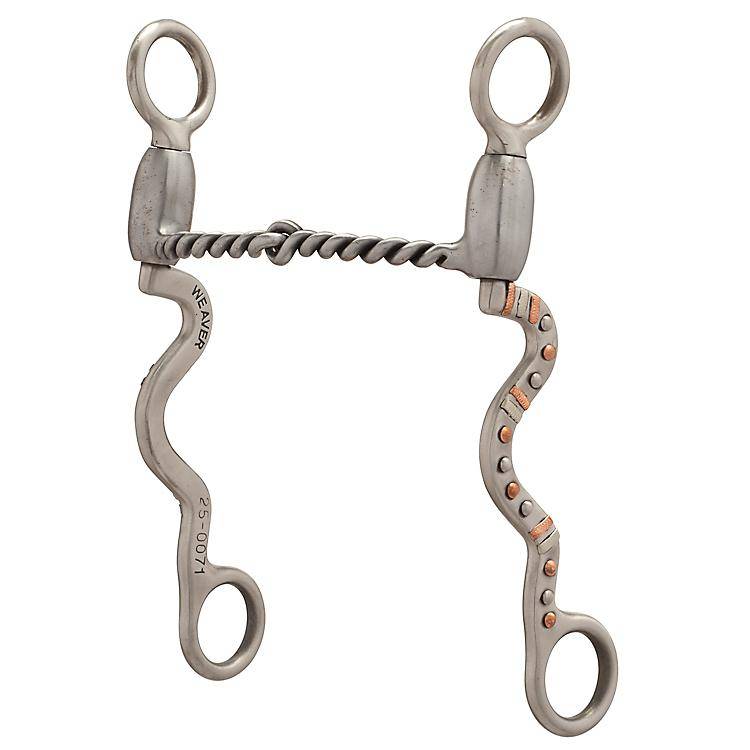 Weaver ProSeries Twisted Snaffle with Accent Long Shank Bit