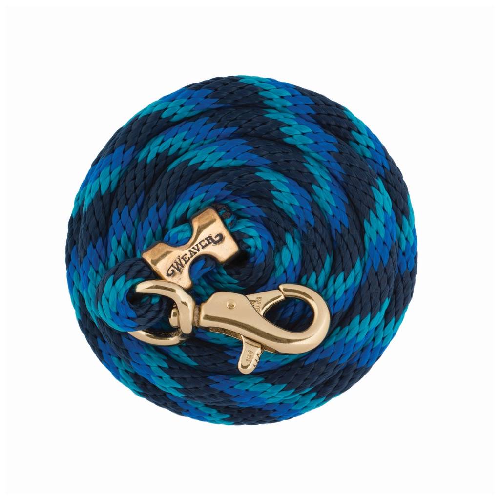 Weaver Poly Lead Rope With Brass Plated Bull Trigger Snap