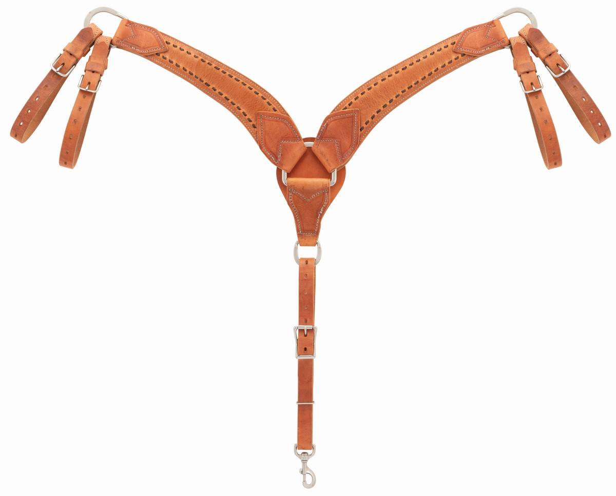 4-250854 Weaver Leather Buckstitch Roper Breast Collar sku 4-250854