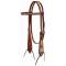 Weaver Leather Turquoise Cross Coco FeatherStraight Brow Headstall
