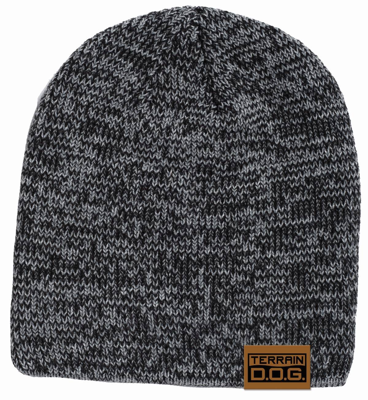 Weaver Leather Terrain D.O.G. Stocking Beanie with Engraved Leather Tab